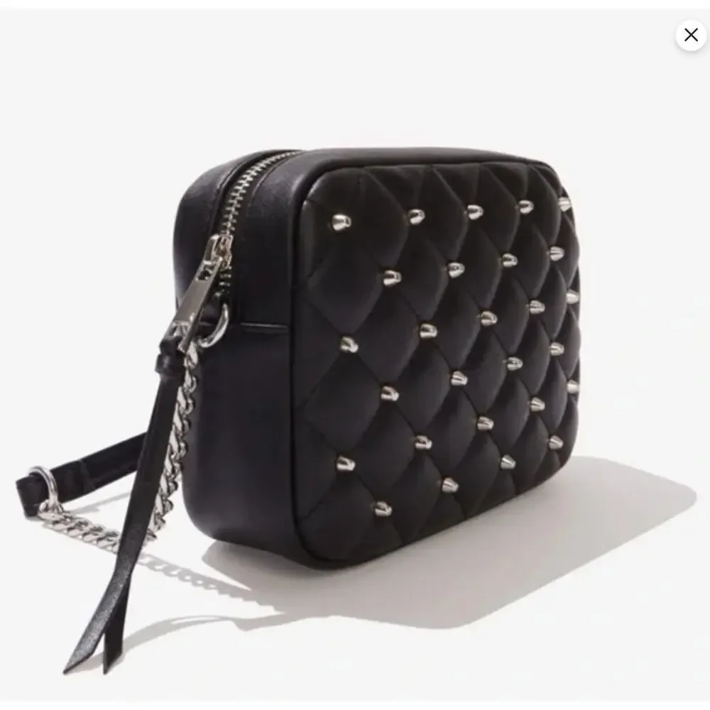 Rebecca Minkoff NWOT Quilted Studded Black Crossbody - Picture 6 of 7